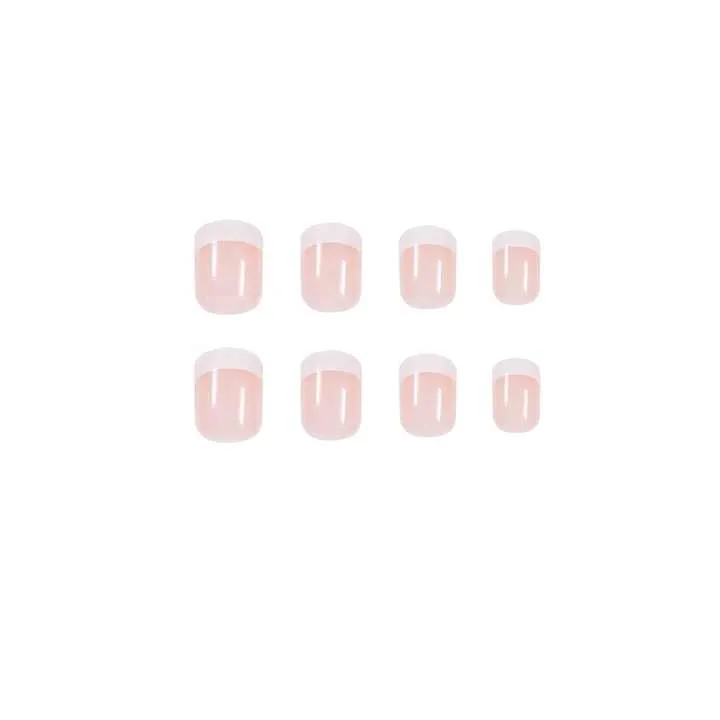 مانيكير فرنسي أظافر صناعيه - French Manicure Press on Nails