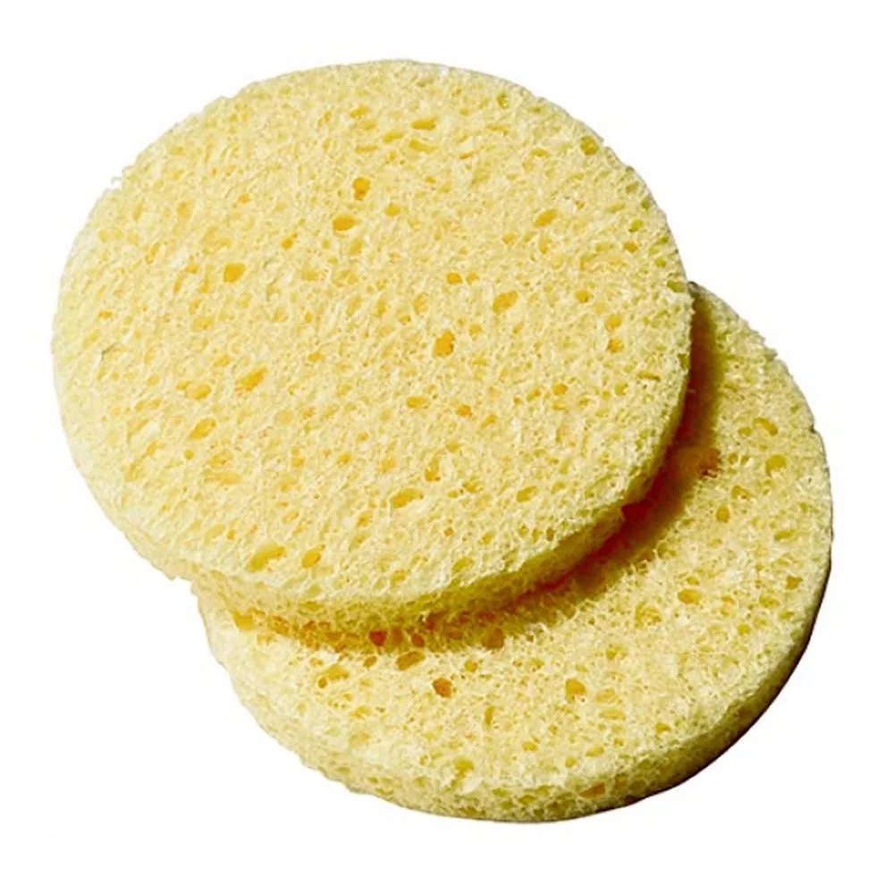 12 Pc Deep Facial Exfoliating Buff Cleansing Cellulose Sponges Gentle Scrub Pads