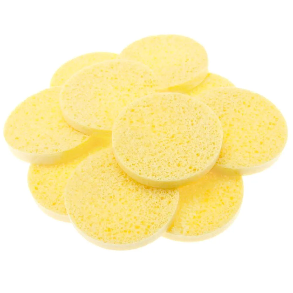 12 Pc Deep Facial Exfoliating Buff Cleansing Cellulose Sponges Gentle Scrub Pads