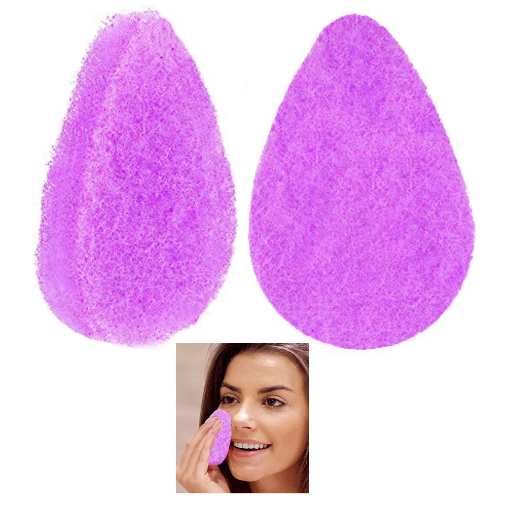12 Pc Facial Exfoliating Buff Lavender Vitamin E Cleansing Sponges Scrubber Pads