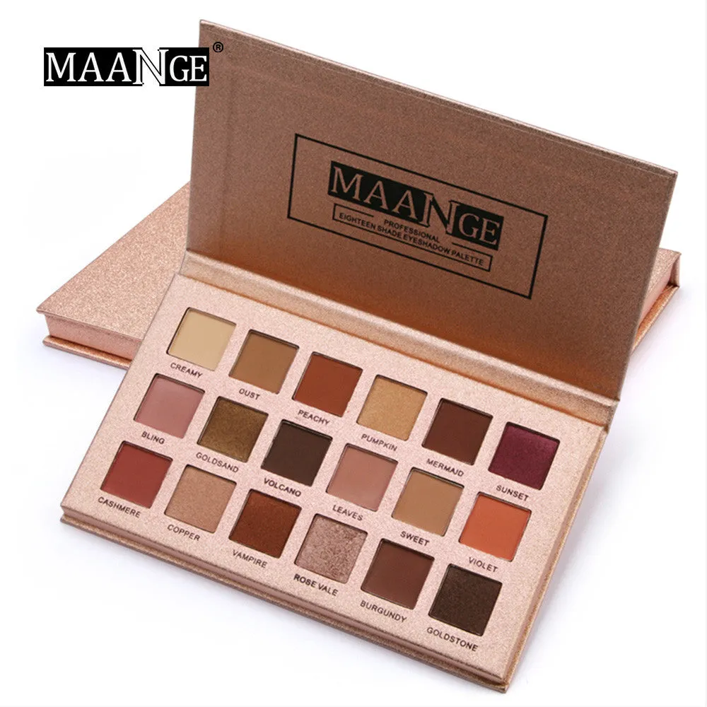 18 Color Shimmer Glitter Eye Shadow Powder Matt Eyeshadow Cosmetic