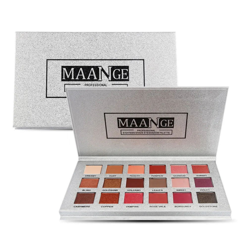 18 Color Shimmer Glitter Eye Shadow Powder Matt Eyeshadow Cosmetic