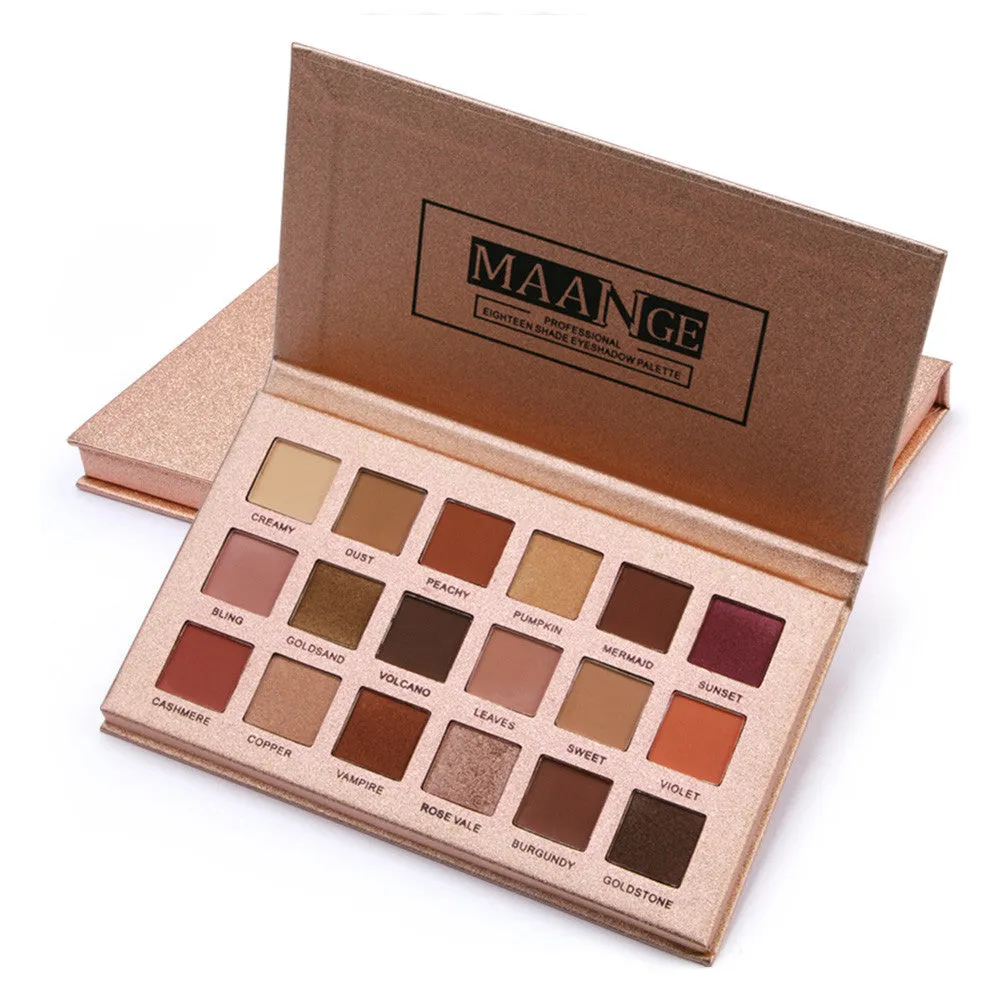 18 Color Shimmer Glitter Eye Shadow Powder Matt Eyeshadow Cosmetic