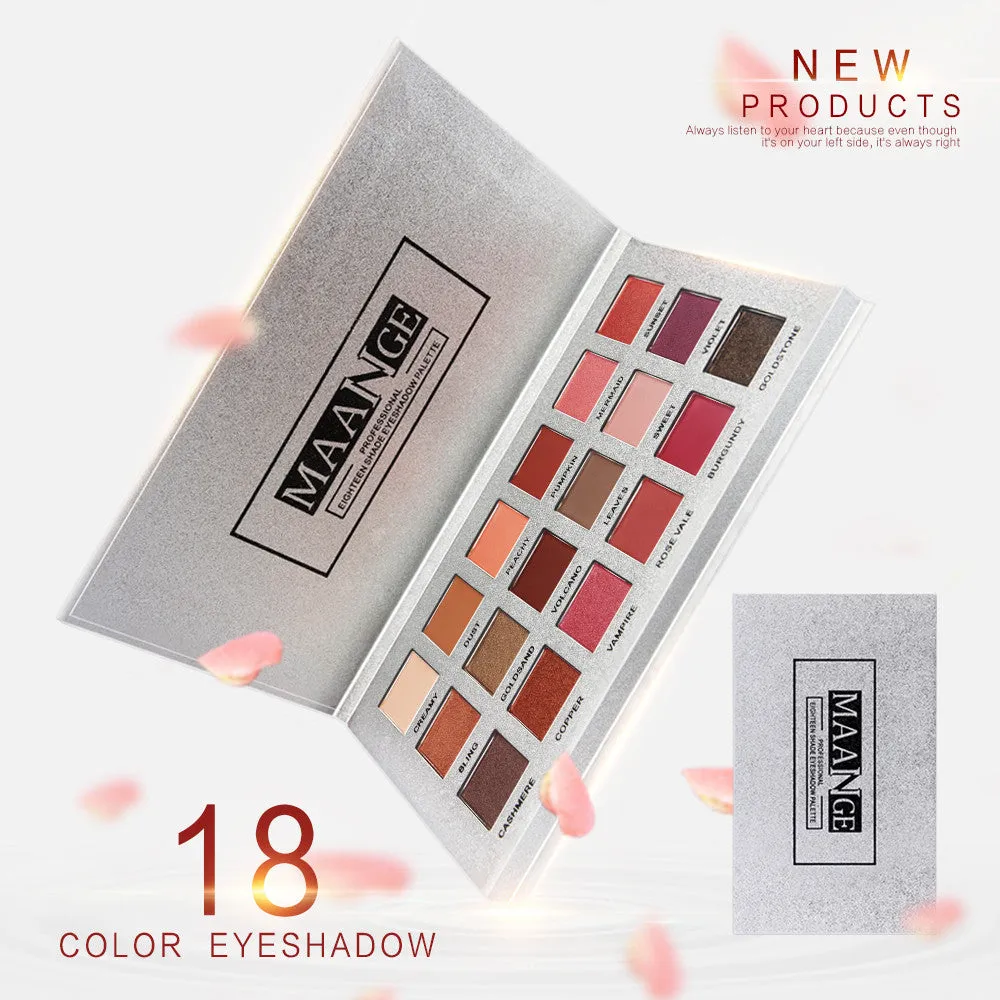 18 Color Shimmer Glitter Eye Shadow Powder Matt Eyeshadow Cosmetic