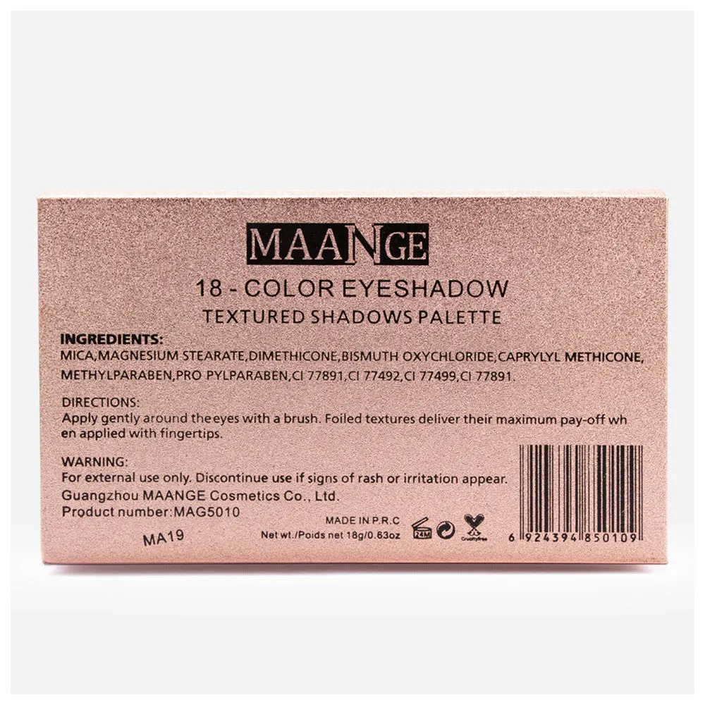 18 Color Shimmer Glitter Eye Shadow Powder Matt Eyeshadow Cosmetic