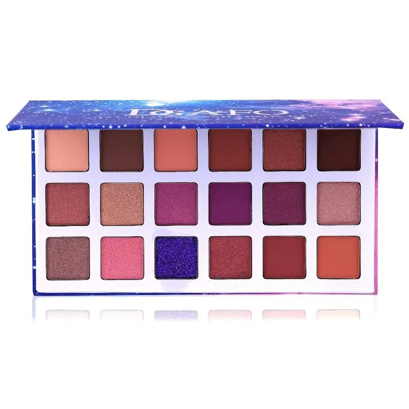 18 Colors Sexy Smoky Shimmer Matte Glitter Shimmer Eye Makeup Eyeshadow Palette