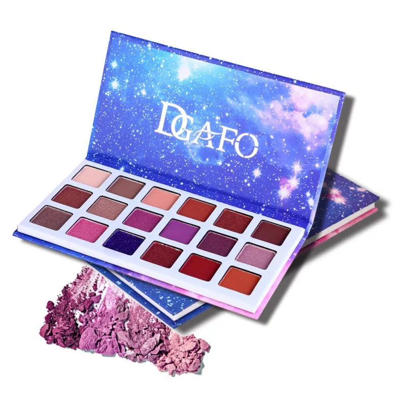 18 Colors Sexy Smoky Shimmer Matte Glitter Shimmer Eye Makeup Eyeshadow Palette