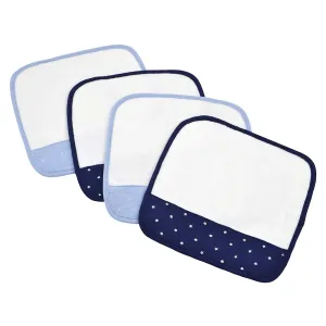 4-Pack Baby & Toddler Boys Stars Woven Washcloths