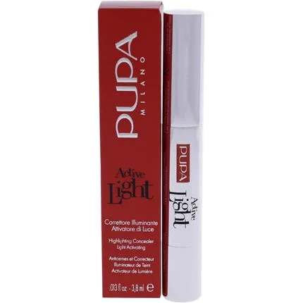 Active Light Illuminating Concealer 001 Luminous Ivory 3.8 ml, Pupa