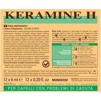 Ampoules against hair loss - Ampoules for hair, Keramine H