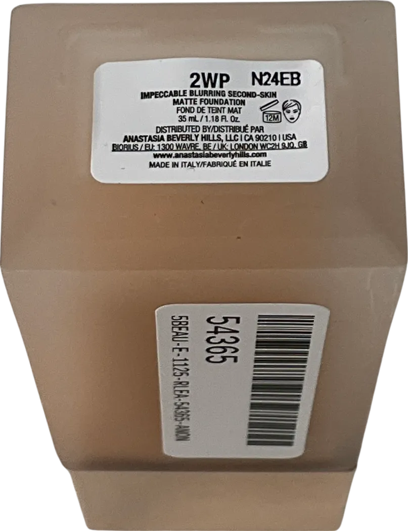 Anastasia Beverly Hills Impeccable Blurring Second Skin Matte Foundation 2wp 35ml