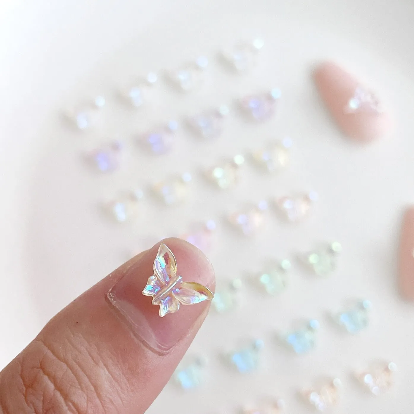 Aurora Butterfly Nail Charms