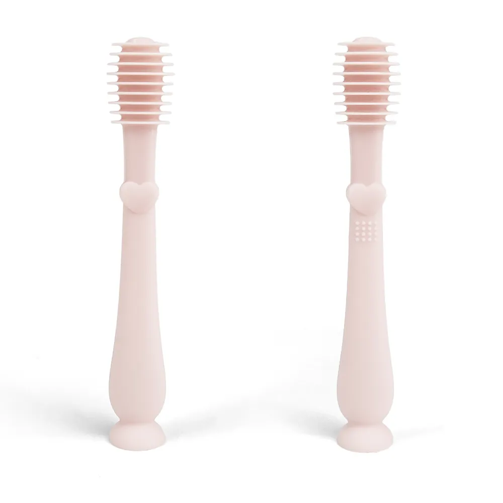 Baby Finger Toothbrush & Tongue Cleaner Oral Set 3m  (Blush)