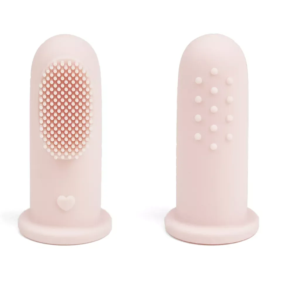 Baby Finger Toothbrush & Tongue Cleaner Oral Set 3m  (Blush)