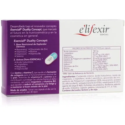 Beauty Cocktail Night Nutricosmetics Rejuvenating anti-aging 30 capsules, E'Lifexir