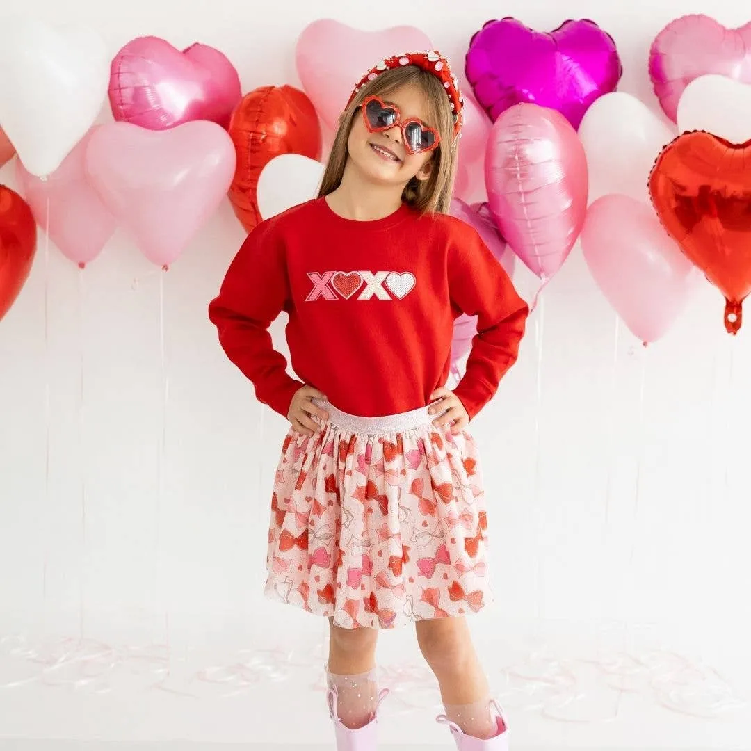 Bow Love Girls Tutu Skirt