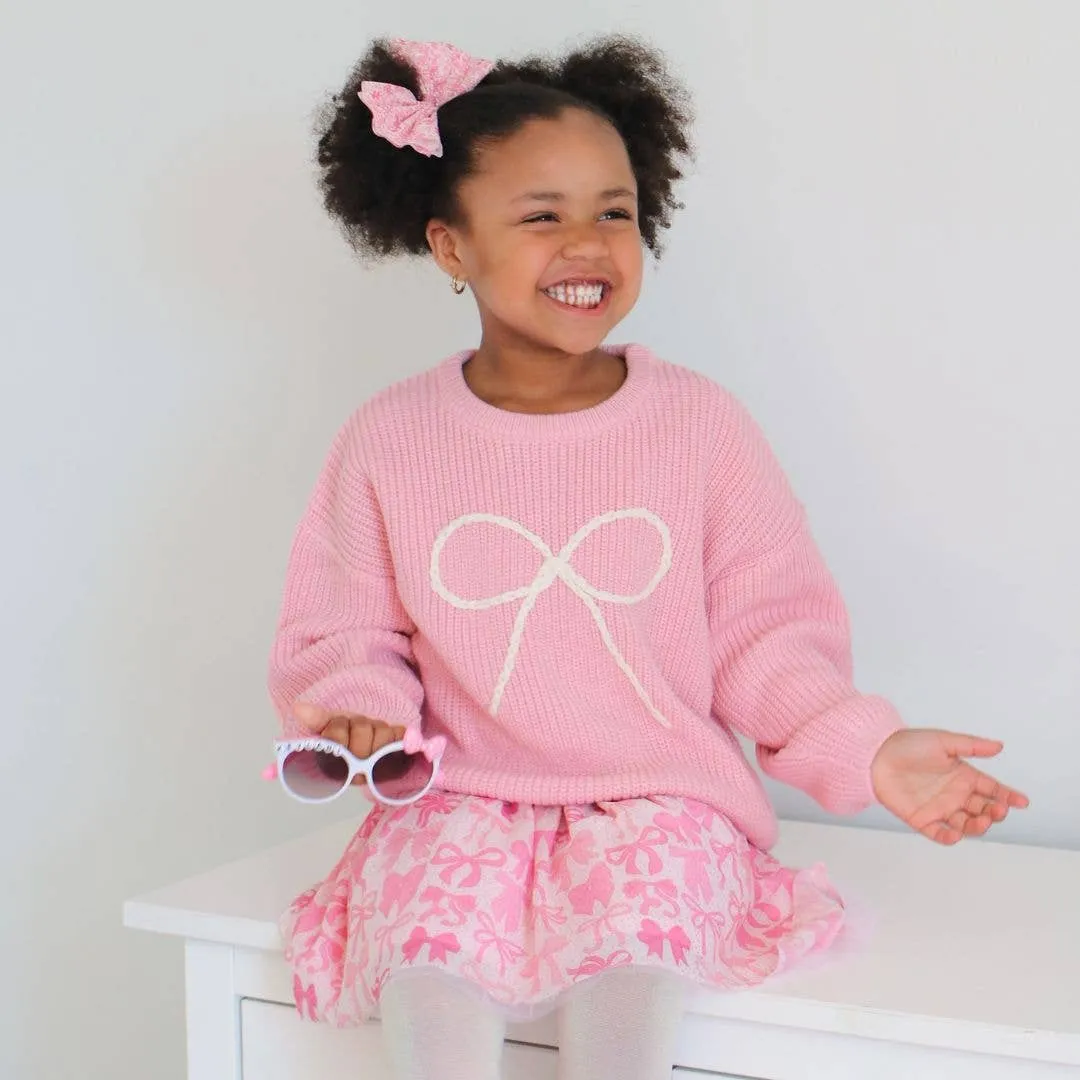 Coquette Bow Girls Tutu Skirt