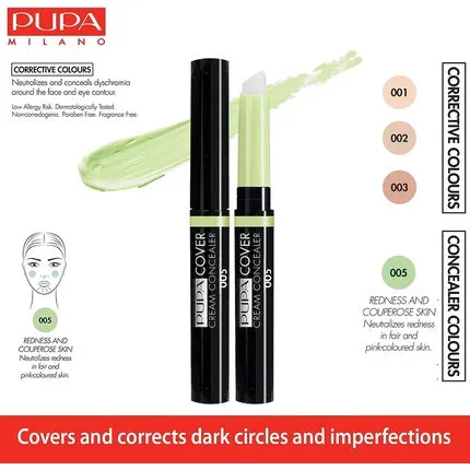 Cream-concealer Cover 005 2.4 ml, Pupa