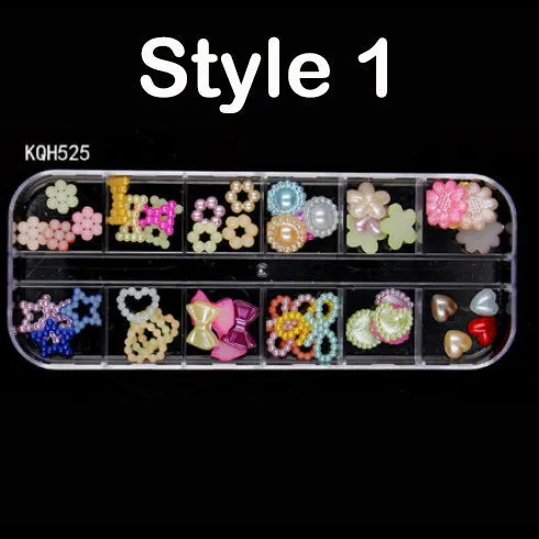 Crystal Nail Art Rhinestone Set - 3D Diamond Gem Nairl Art Decoration - Crystal Rhinestones for Nails - Shiny Rhinestones For Glitter Nail