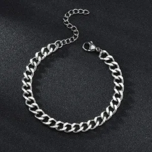 Cuban Bracelet - 5mm Silver