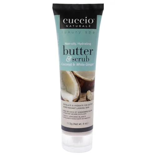 Cuccio Butter And Scrub - Coconut And White Ginger By Cuccio For Unisex - 4 Oz Scrub  4 oz