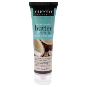 Cuccio Butter And Scrub - Coconut And White Ginger By Cuccio For Unisex - 4 Oz Scrub  4 oz