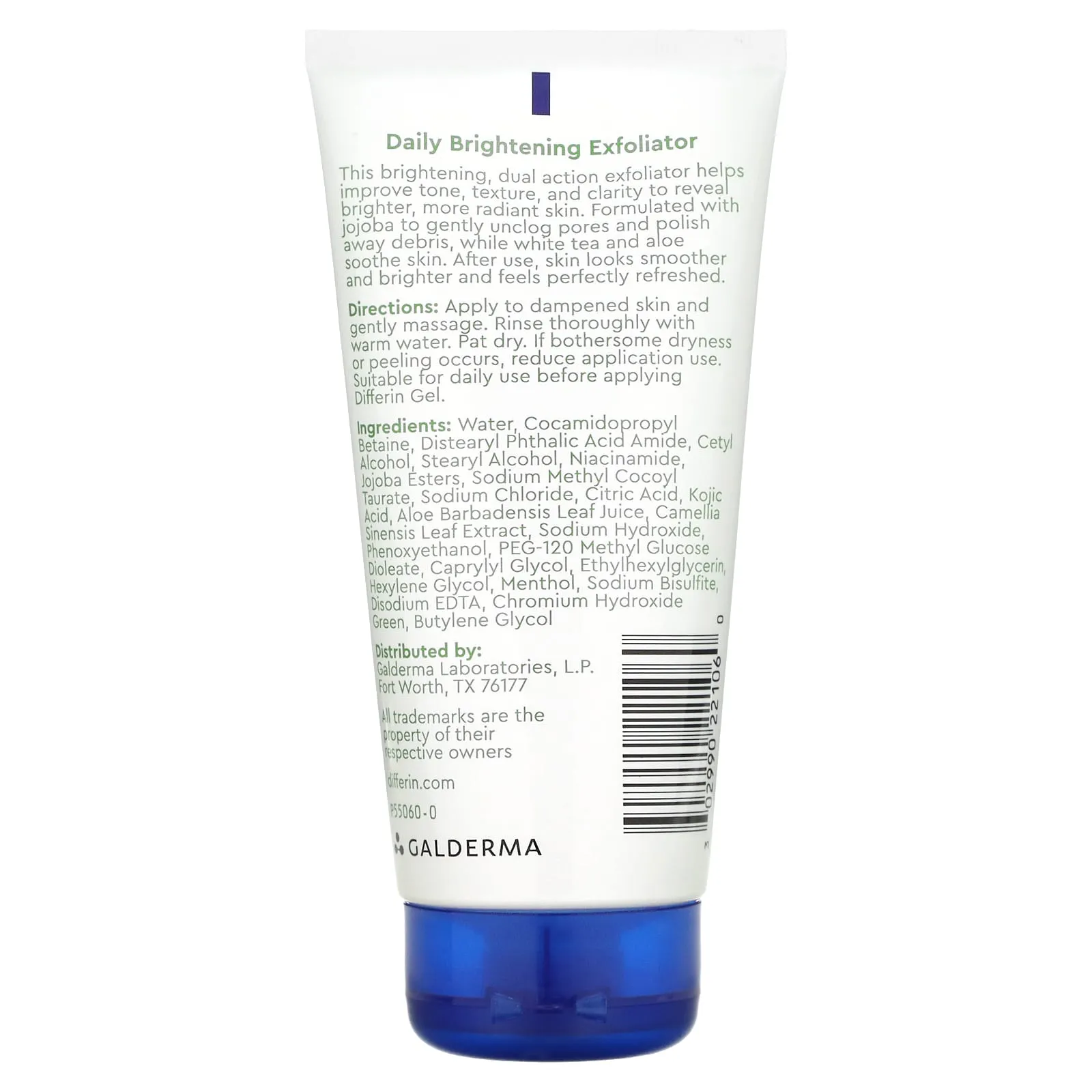 Differin Brightening Exfoliating Cream for daily use, 177 ml