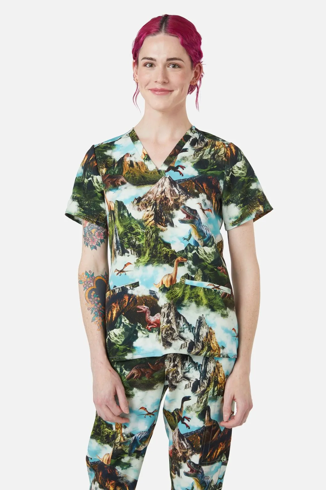 Dino Scene Scrub Set