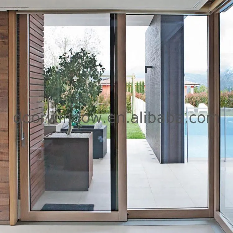 Doorwin 2021Automatic sliding door belt aluminium rollers profile wardrobe