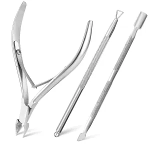 Double-ended Nails Cuticle Pusher Finger Dead Skin Remover Nail Nippers Cutter for Manicure Pedicure Accessories  Art Tools Sets