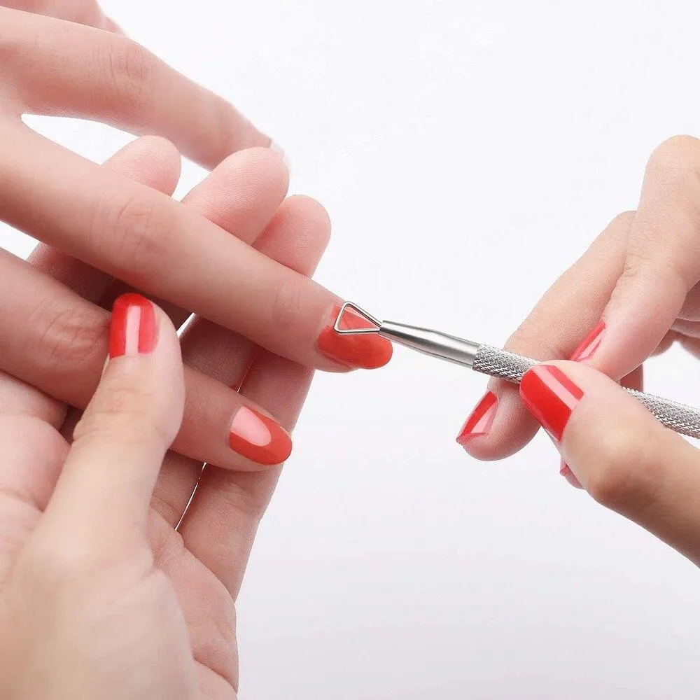 Double-ended Nails Cuticle Pusher Finger Dead Skin Remover Nail Nippers Cutter for Manicure Pedicure Accessories  Art Tools Sets
