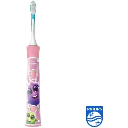 Electric toothbrush Sonicare For Kids Hx6352/42 with Sonic technology for gentle cleaning - pink Philips