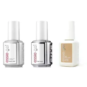 Essie Combo - Gel, Base & Top - Rainwear Don't Care 0.5 oz - #1611G