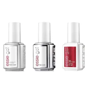 Essie Combo - Gel, Base & Top - Scarlet Ohara 104G