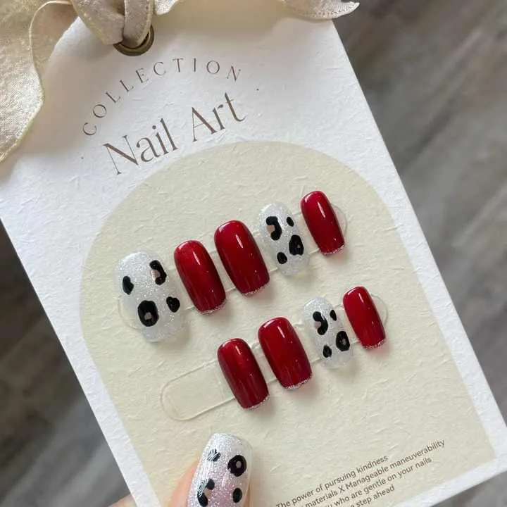 False Nails French Manicure-أظافر صناعية
