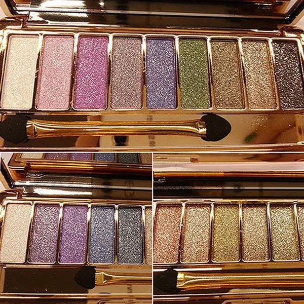 Fashion eyeshadow palette 9 colors matte glitter eye shadow makeup