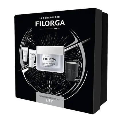 Filorga Lift-Structure Christmas Set Ultra-lifting and firming cream 50 ml Night cream 15 ml Serum 7 ml and scented candle