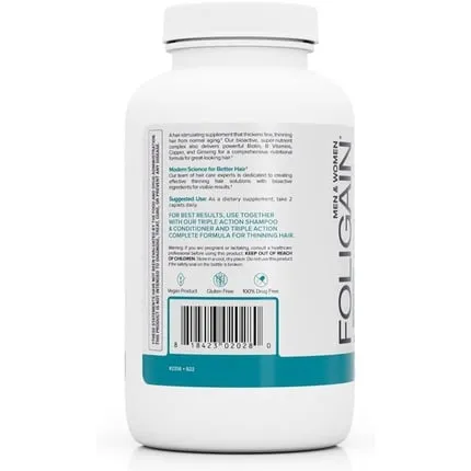 For hair loss 120 capsules, Foligain