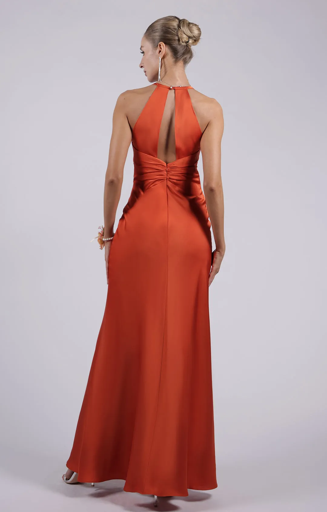 Halter Deep V-Neck  Elegant Fishtail Maxi Dresses