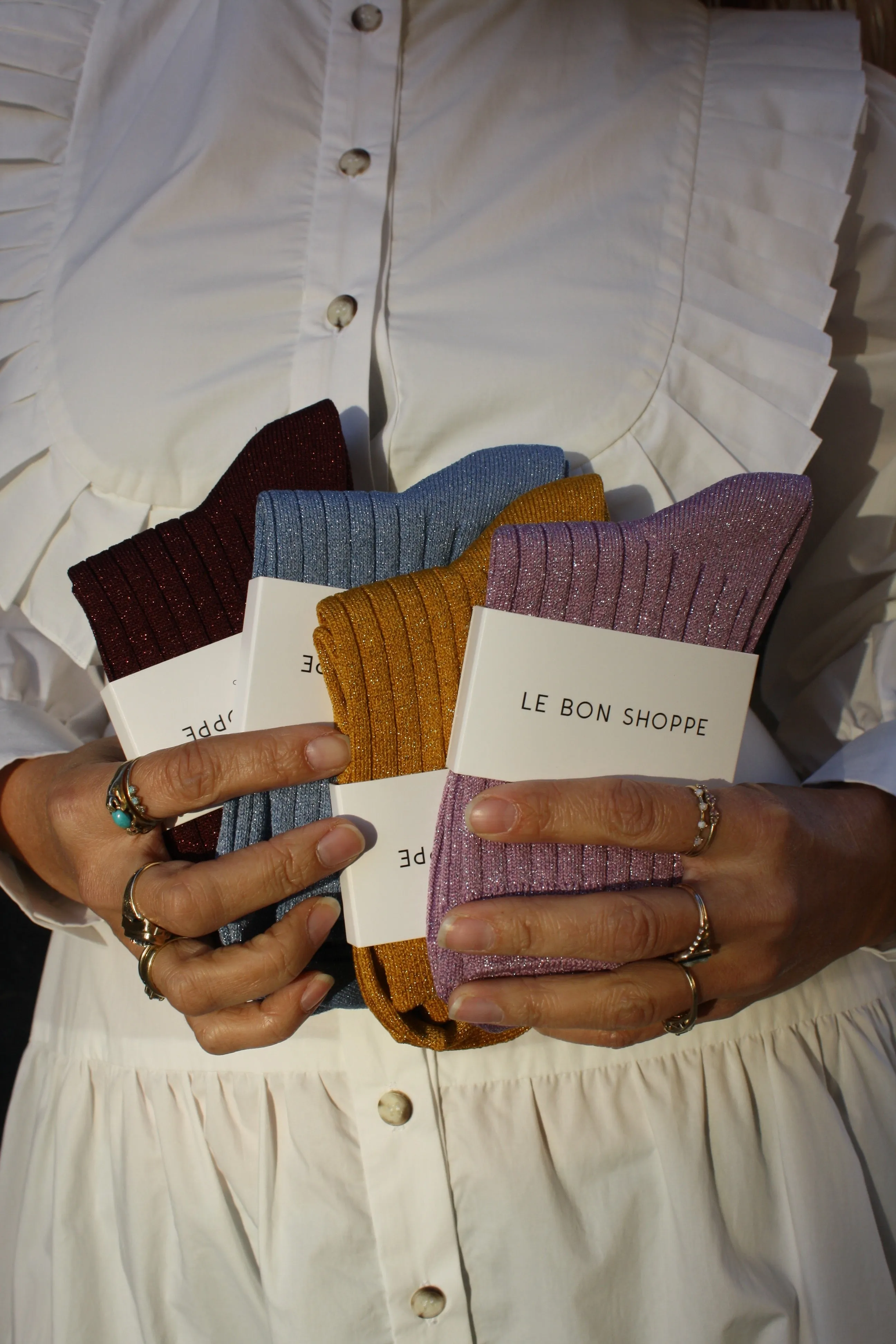 Her Socks - Solids & Lurex