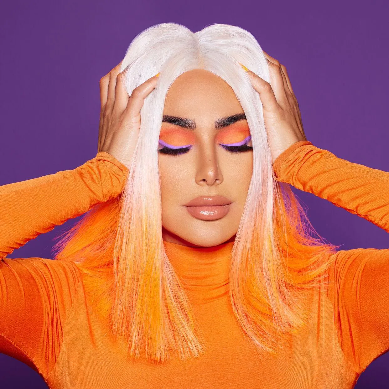 Huda beauty - Color Block Obsessions Palette: Purple & Orange