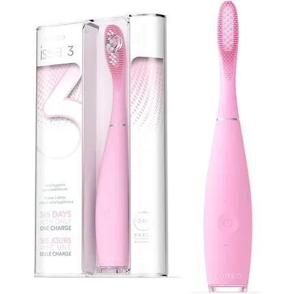 Issa 3 Electric Ultra Hygienic 4-in-1 Sonic Toothbrush 16 Intensities Pink , Foreo