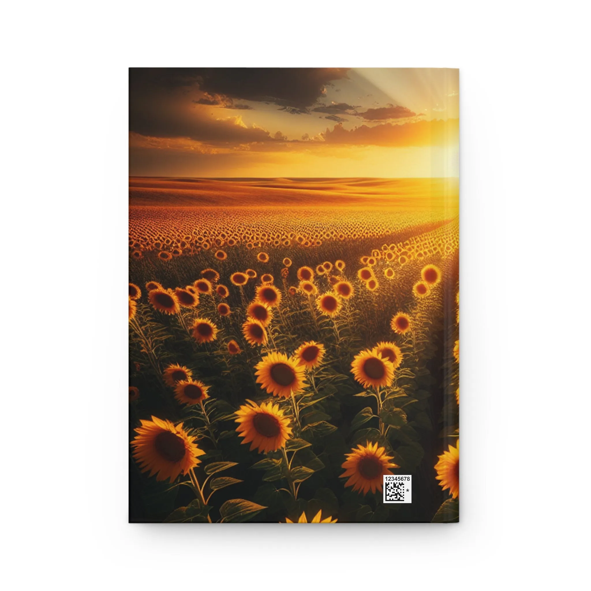 Kansas Sunflower Prairie Hardcover Journal Matte