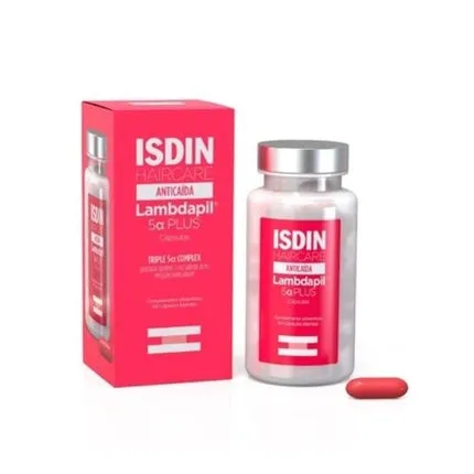 Lambdapil 5 Alpha Plus capsules against hair loss, 60 capsules, Isdin