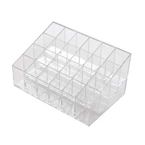 Lifestyle You 24 Compartment Luxurius Clear Acrylic Makeup Organiser Lipstick Holder Case ,2 Pieces