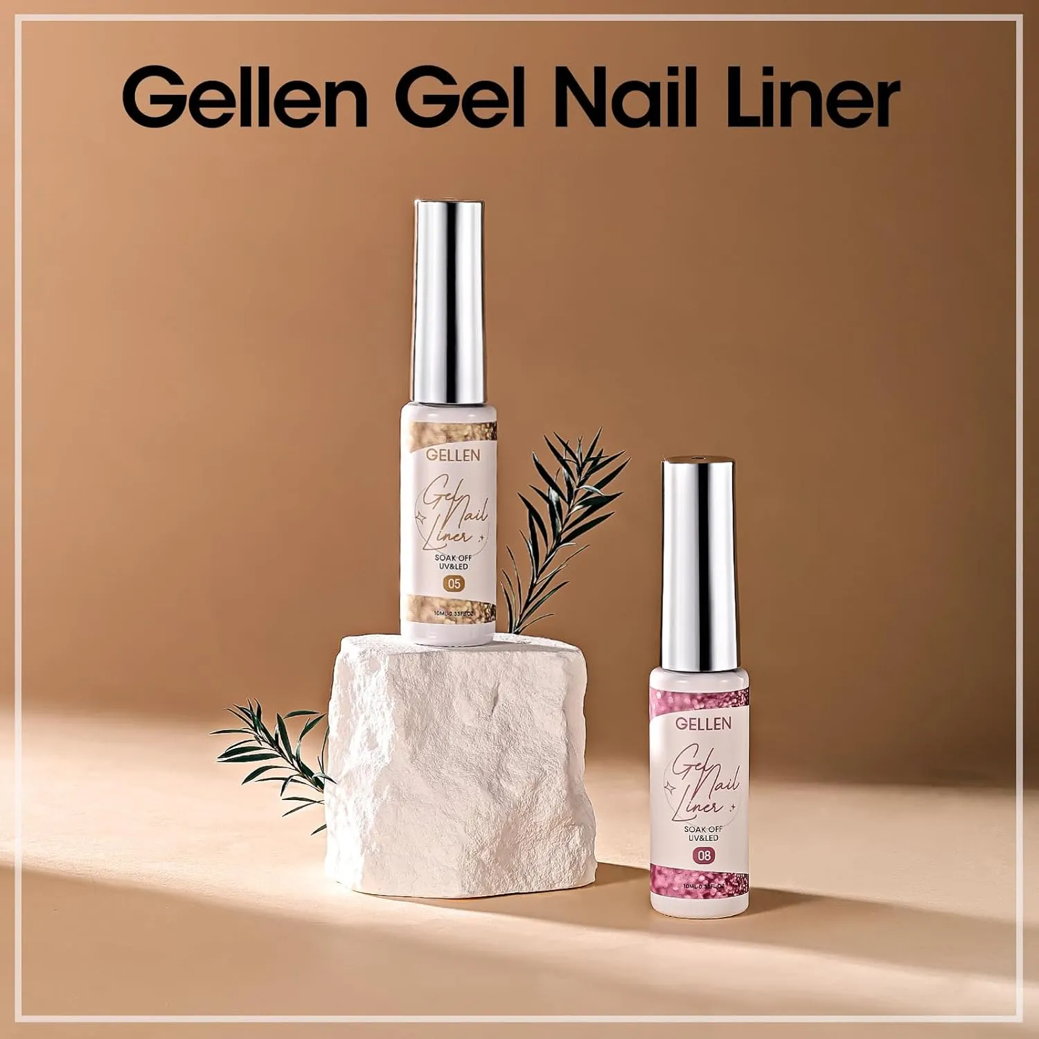 Liner Glitter Gel Nail Polish, Set of 6 Colors