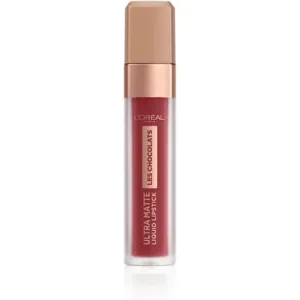 L'Oreal Paris Les Chocolats Ultra Matte Liquid Lipstick shade 864 Tasty Ruby 856 70% Yum, L'Oreal