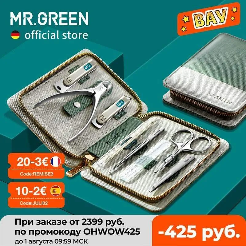Manicure Set Pedicure Sets Nail Clipper Stainless Steel Professional Nail Cutter Tools with Travel Case Kit