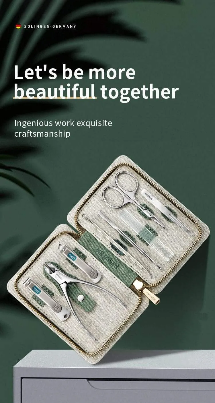 Manicure Set Pedicure Sets Nail Clipper Stainless Steel Professional Nail Cutter Tools with Travel Case Kit