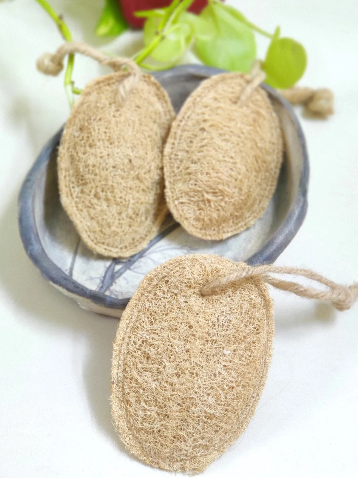 Natural Plant Based Loofah&forwardslash Bathing Sponge - Set of 3